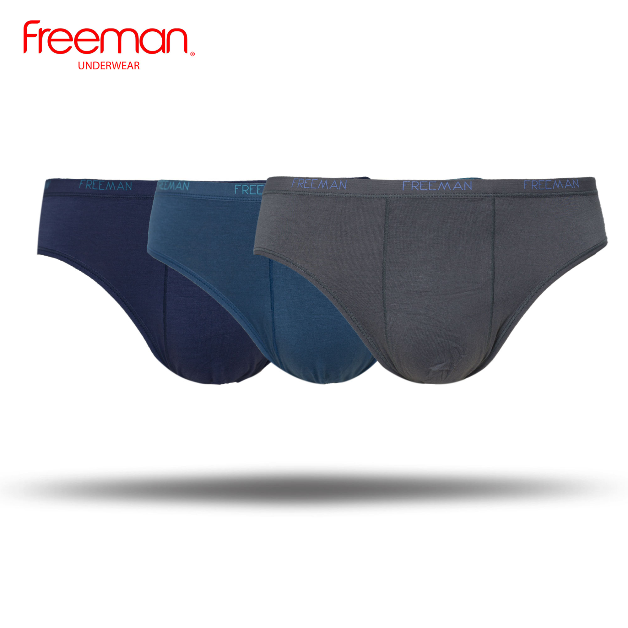 Combo 3 Quần lót nam chất liệu viscose Freeman 6040