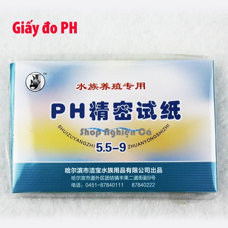 Giấy Quỳ Tím giấy Đo Độ PH 1-14 tập 80 tờ