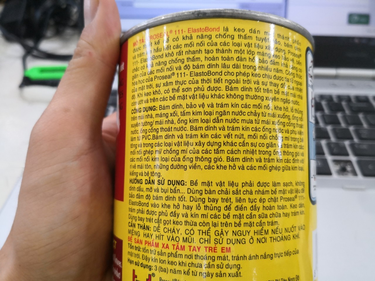 Keo Chống Thấm Proseal 111 Elastobond Trám Trét Chống Dột