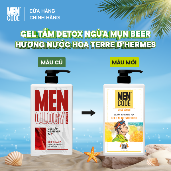 Gel Tắm Nam Mencode Hương Nước Hoa Cao Cấp 630ml