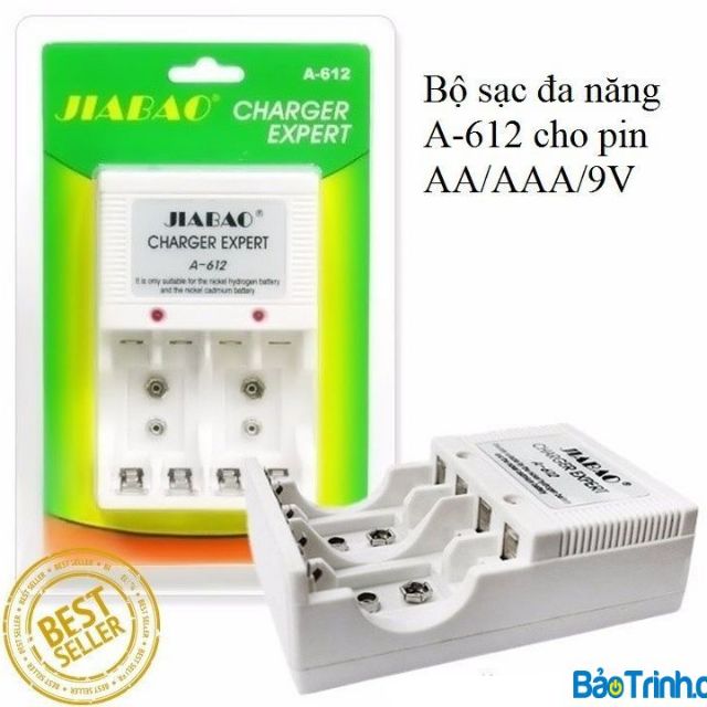 Sạc pin đa năng Jiabao A-612 sạc pin 2A,3A, 9V