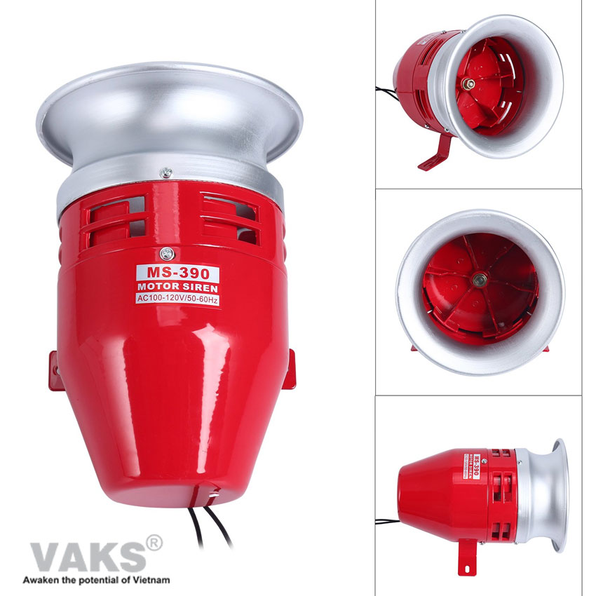 CÒI HỤ XÉ GIÓ BÁO ĐỘNG CHỐNG TRỘM, BÁO ĐỘNG MS-390 SỬ DỤNG CÁC NGUỒN 220V.