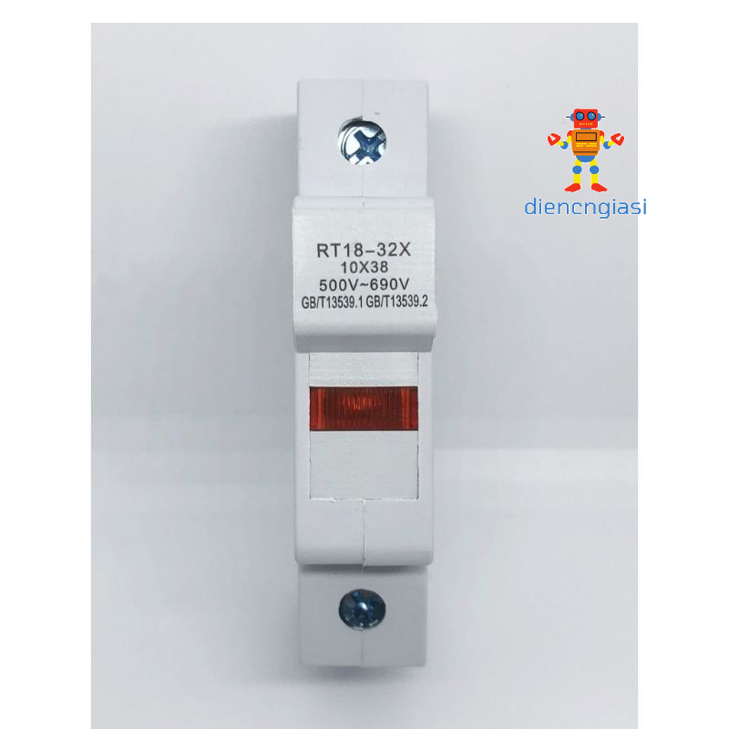 Đế cầu chì RT18-32X 1P / Cầu chì sứ 10x38