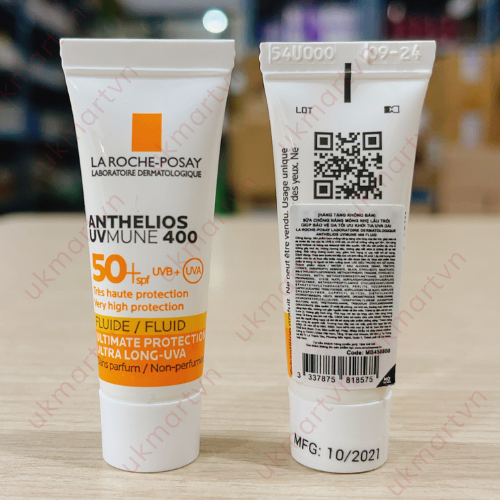 Minisize Sữa rửa mặt, kem B5 phục hồi, kem chống nắng La Roche-Posay