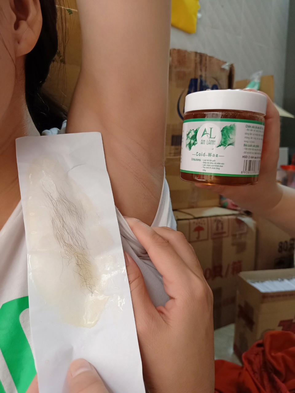 Wax lông chính hãng An Lành (tặng kèm giấy và que wax)