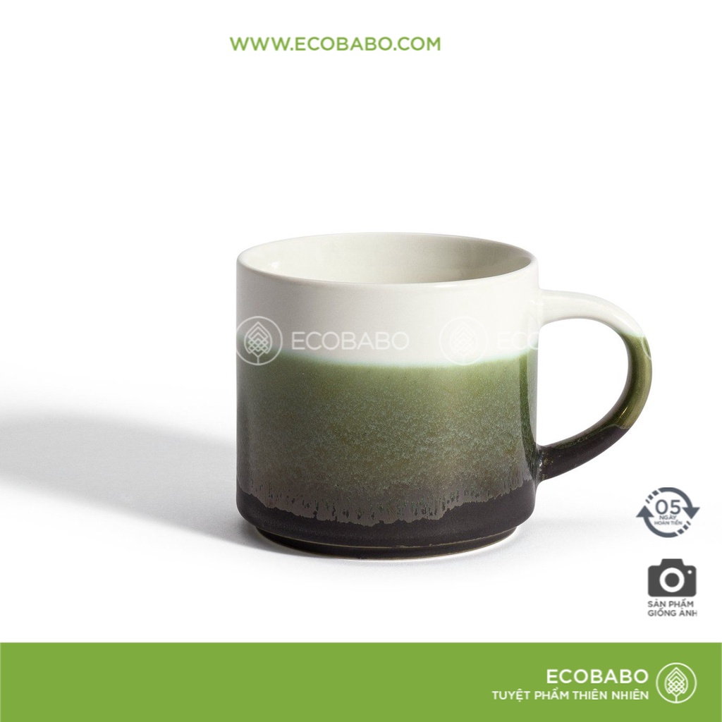 Cốc trà Cafe gốm sứ Ceramic thủ công Nhật Bản cao cấp - Ecobabo