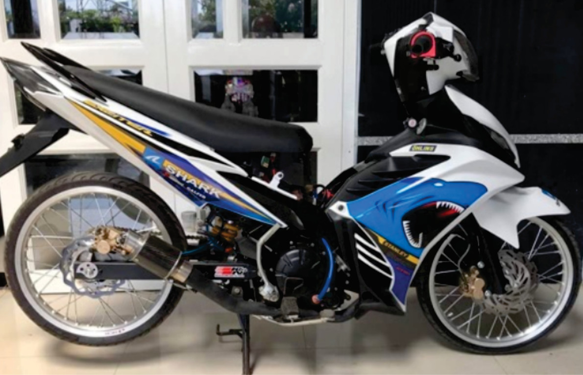 Tem exciter 135 cá mập