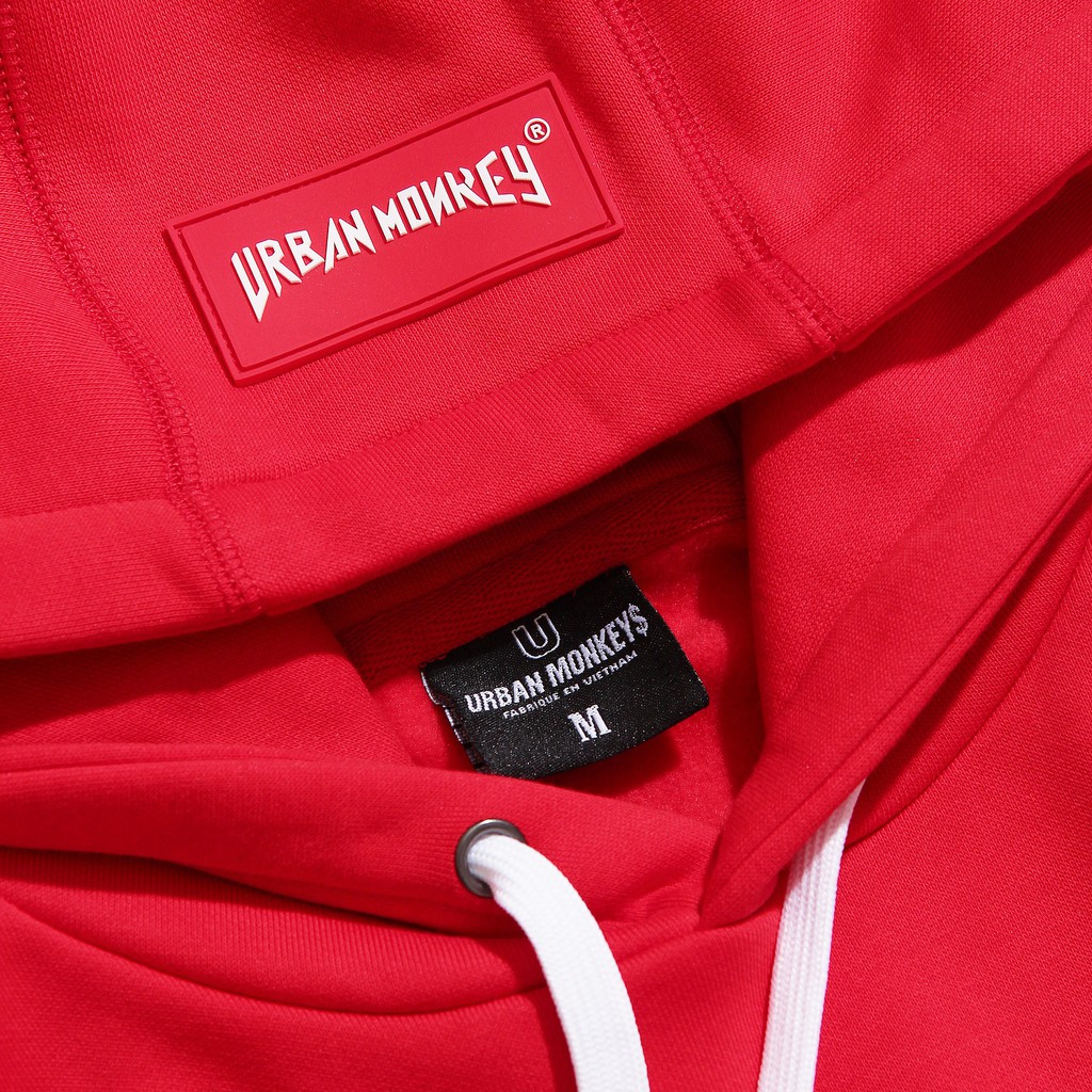 Áo Hoodie [ Urban Monkey ] Essential 2021 2.0 - Đỏ