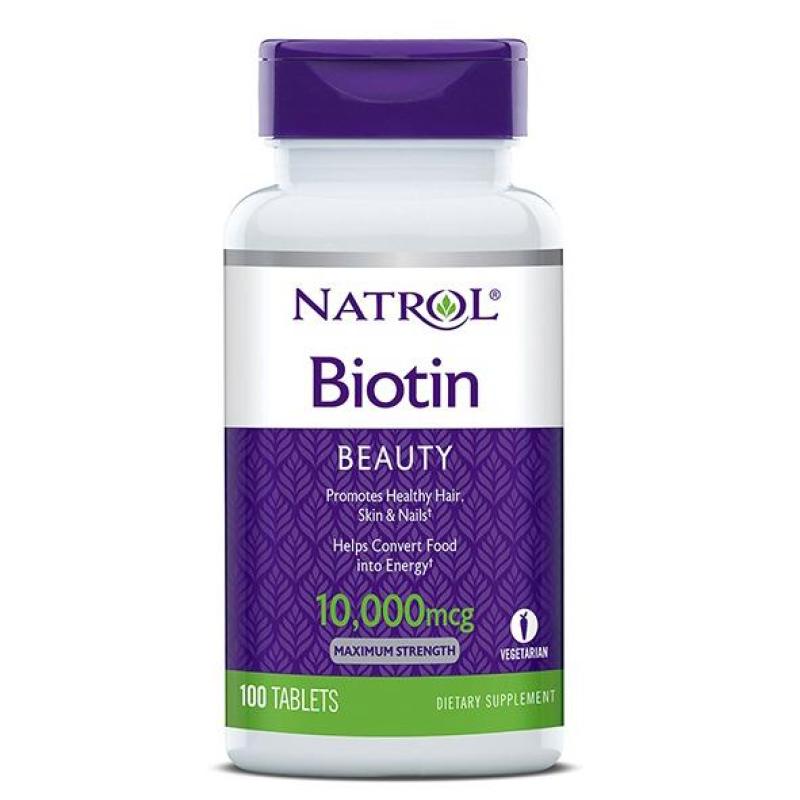 Viên uống mọc tóc Natrol Biotin 100 viên