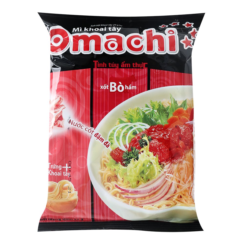 Combo 5 Gói Mì Khoai Tây Omachi