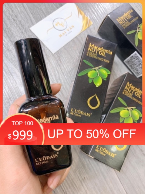 Tinh Dầu Dưỡng Tóc Macadamia Nut Oil OLIU