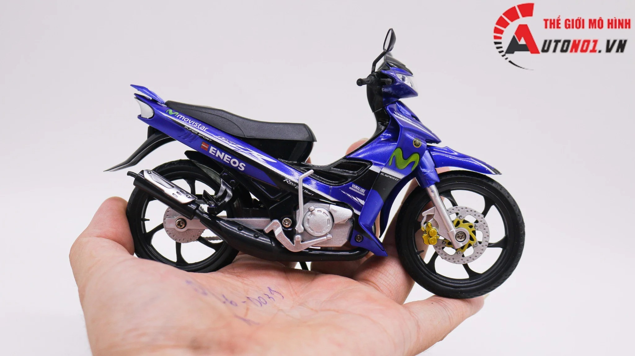 Mô hình xe yamaha yaz 125zr movistar cá mập nhỏ 1:12 dealer 7982