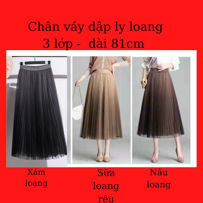 CHÂN VÁY VON XẾP LY . NGOCLAN SHOP