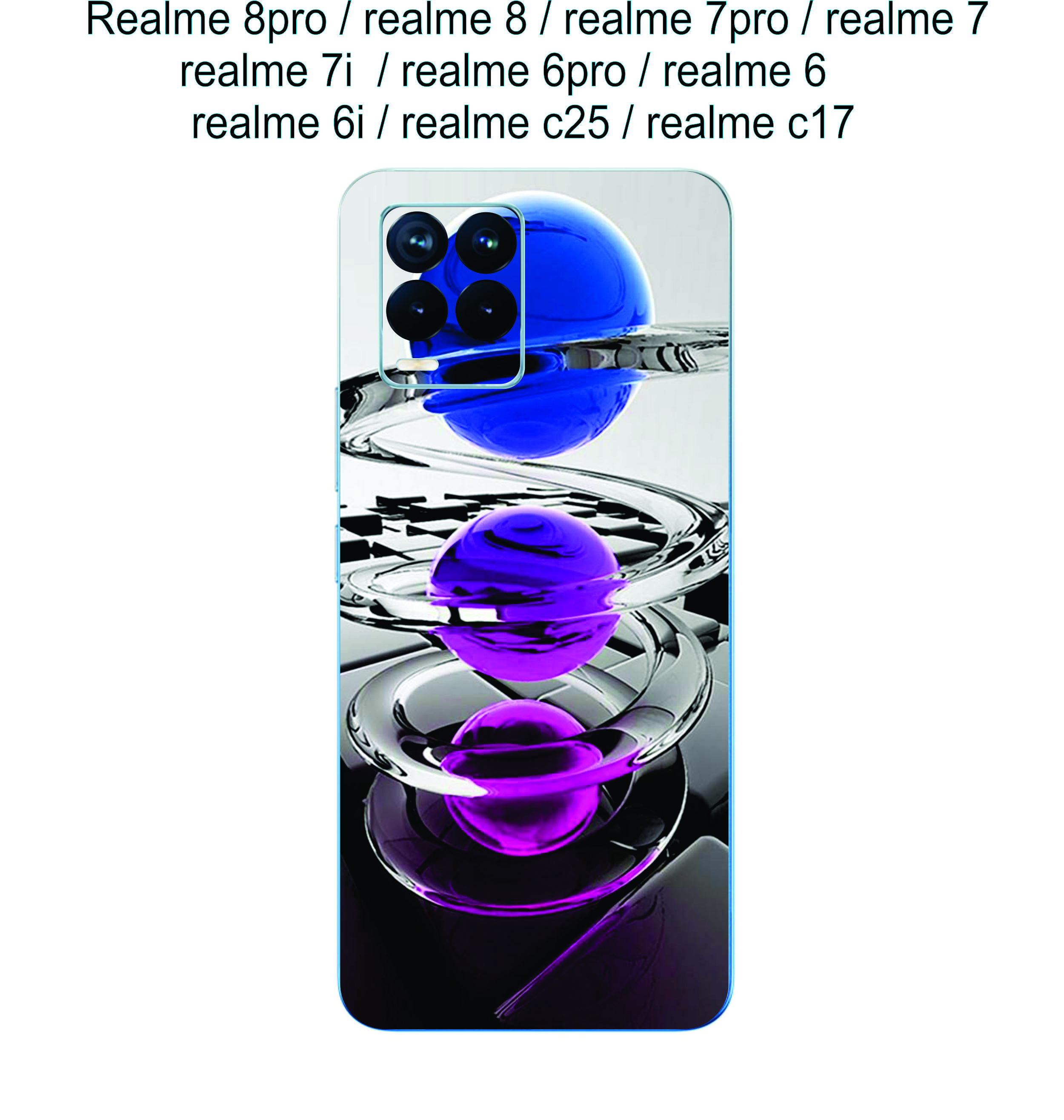 Miếng dán skin mặt lưng realme 8pro / realme 8 / realme 7pro / realme 7 / realme 7i / realme 6pro / realme 6............