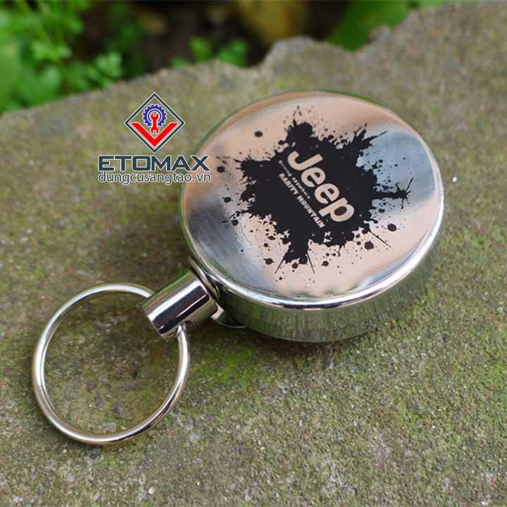 Combo 2 móc khóa dây rút kim loại