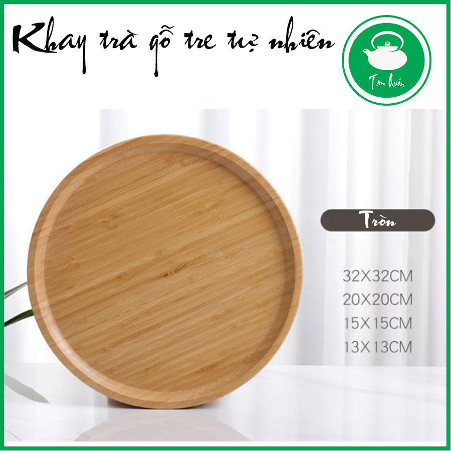 Khay trà gỗ tre tự nhiên nhiều kích cỡ