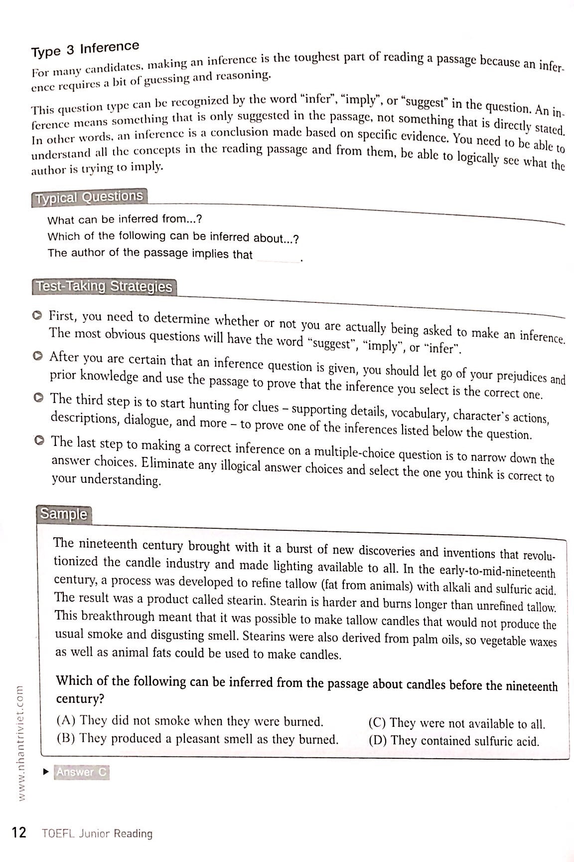 Fahasa - TOEFL Junior Reading (Không CD)