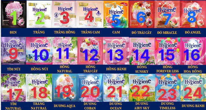 Nước Xả HYGIENE Thái Lan 1,1L Chính Hãng Đủ Màu