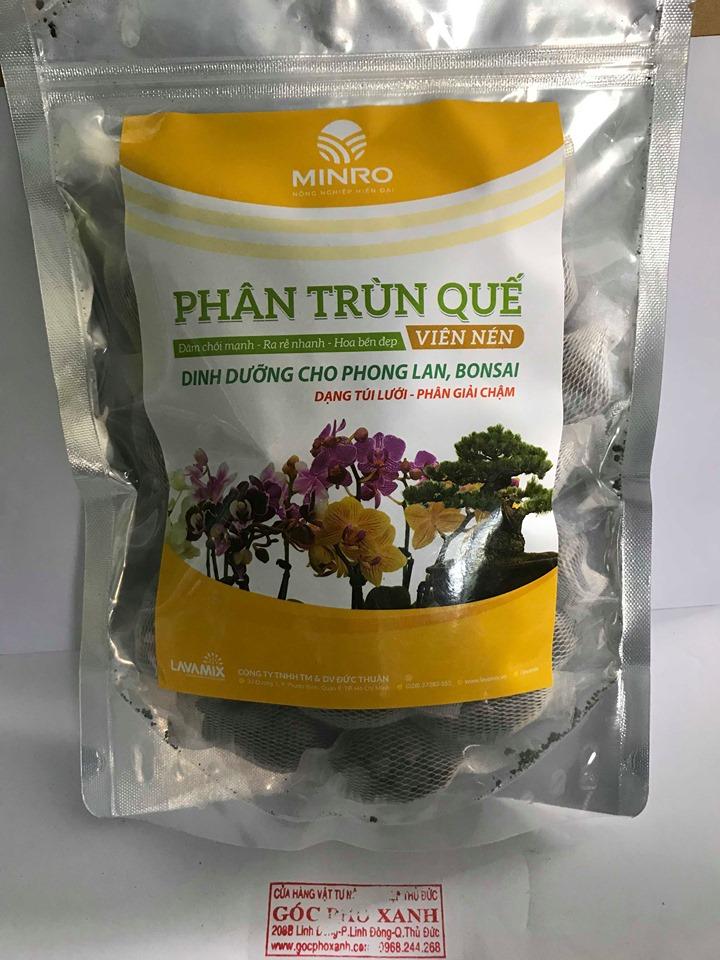 Phân trùn quế viên nén tan chậm cho hoa lan ( 36 gói/túi) lavamix