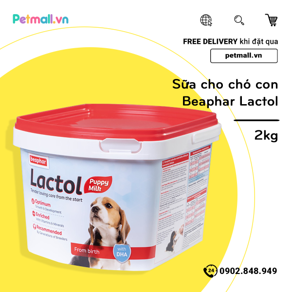 Sữa cho chó con Beaphar Lactol 2kg