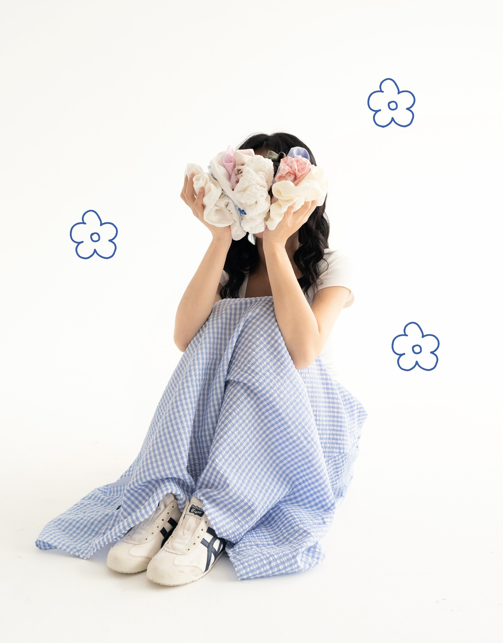 Dây buộc tóc vải NAKED by V - Happy Scrunchie