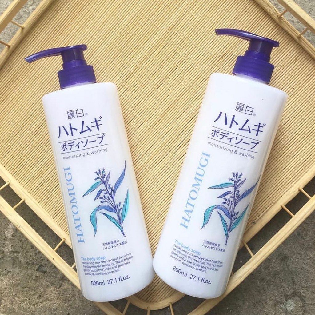 Sữa tắm trắng da hatomugi hạt ý dĩ 800ml