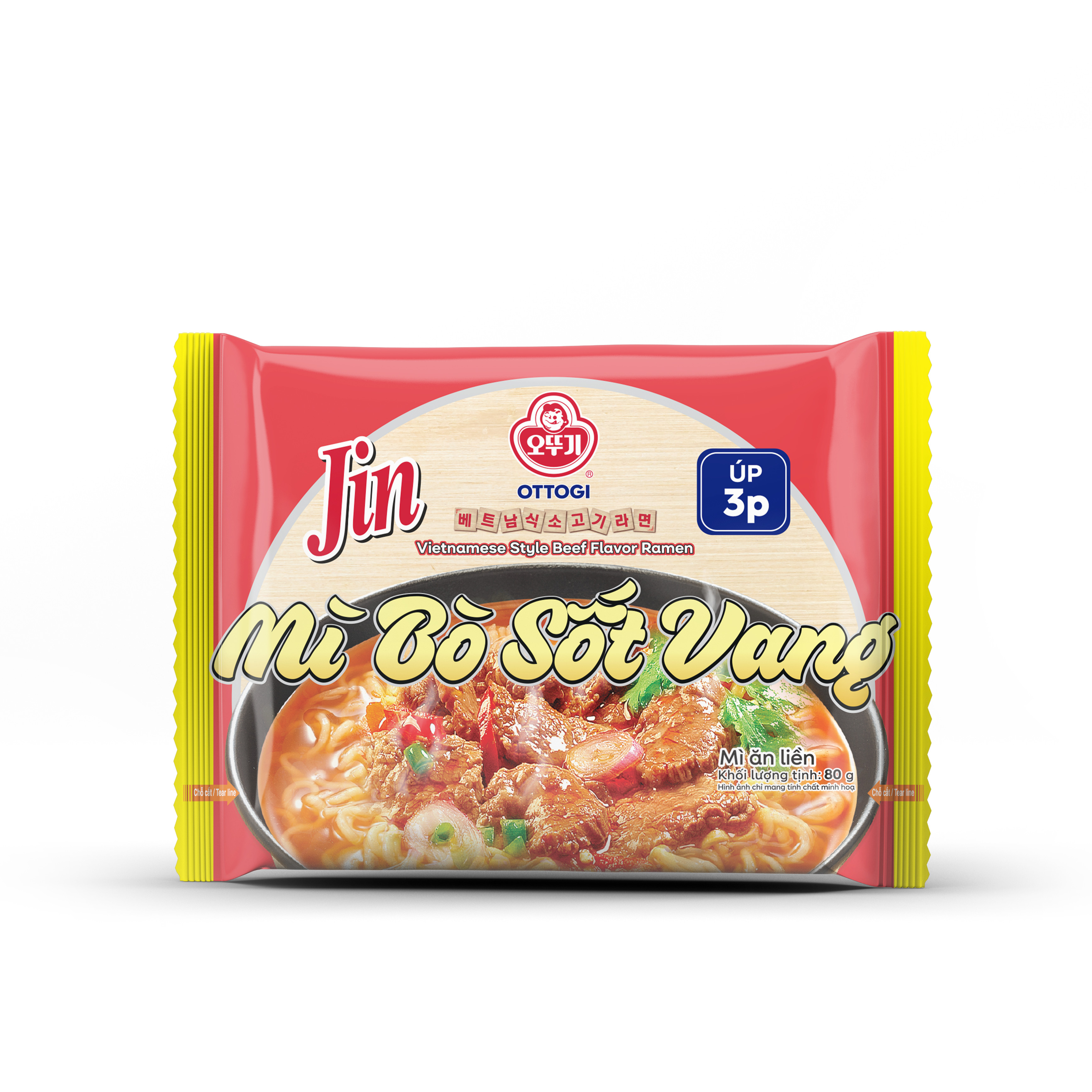 Mì ăn liền Bò Sốt Vang Otoki 80g