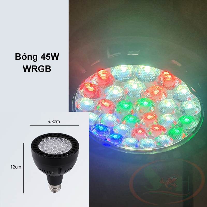 Đèn led rọi cần cao WRGB 35W, 45W bể thủy sinh bán cạn tiểu cảnh cá tép cảnh