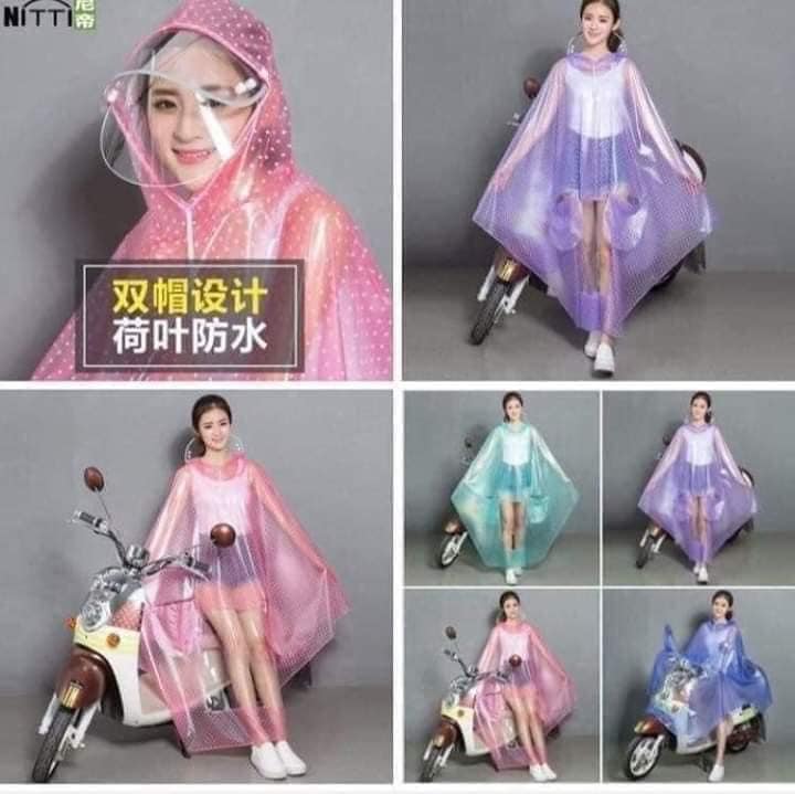 Áo Mưa Chấm Bi 2 Đầu