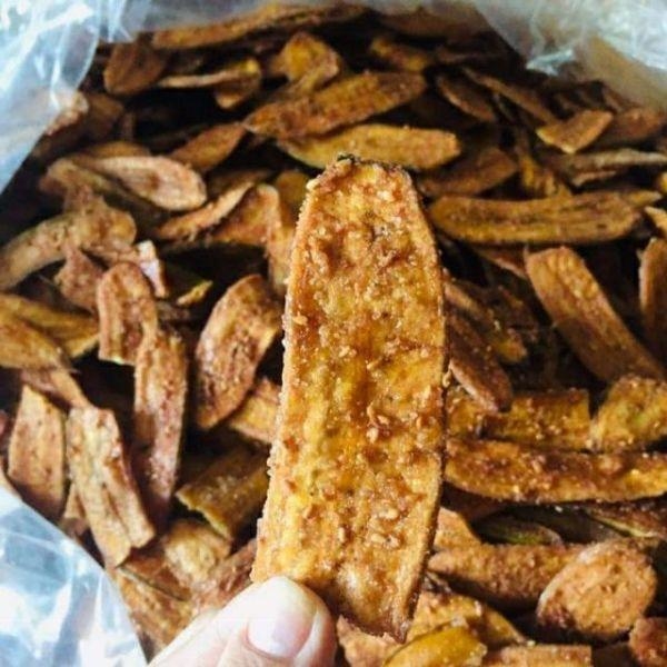 1kg CHUỐI SẤY MÈ GỪNG GIÒN