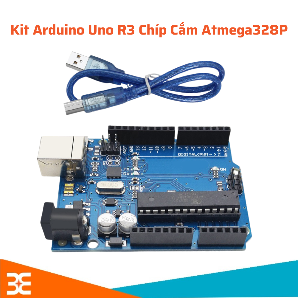 KIT ARDUINO UNO R3 - ATMEGA328P-CẮM(BH 6 tháng)