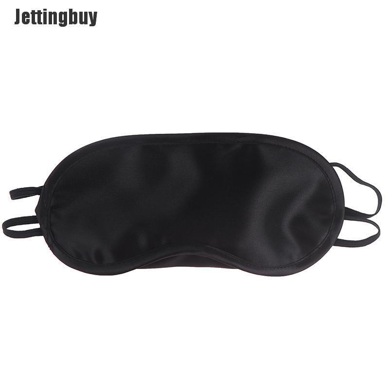 Jettingbuy 1PC Silk Sleep Eye Mask Padded Shade Eye Cover Patch Sleeping Mask Eyemask