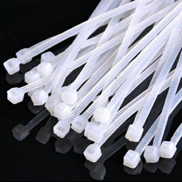 Bịch 100 Sợi Dây Rút Nhựa Diệp Tấn Phát Nhiều Kích Cỡ Màu Trắng Nhiều Kích Thước