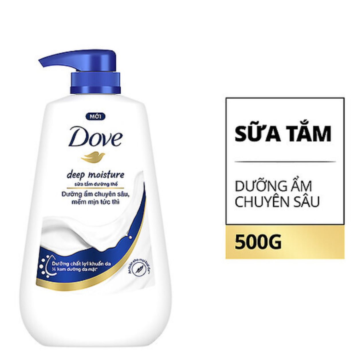 Sữa Tắm Dove Dưỡng Ẩm Chuyên Sâu Cho Da Mịn Màng 900gr