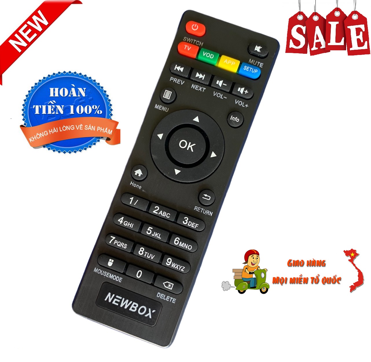 Điều khiển đầu thu NewBox N8 Android smart TV - Hàng hãng [ BH đổi mới ]