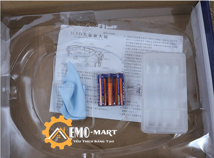 Kính lúp đeo đầu có đèn led chiếu sáng MG81000G