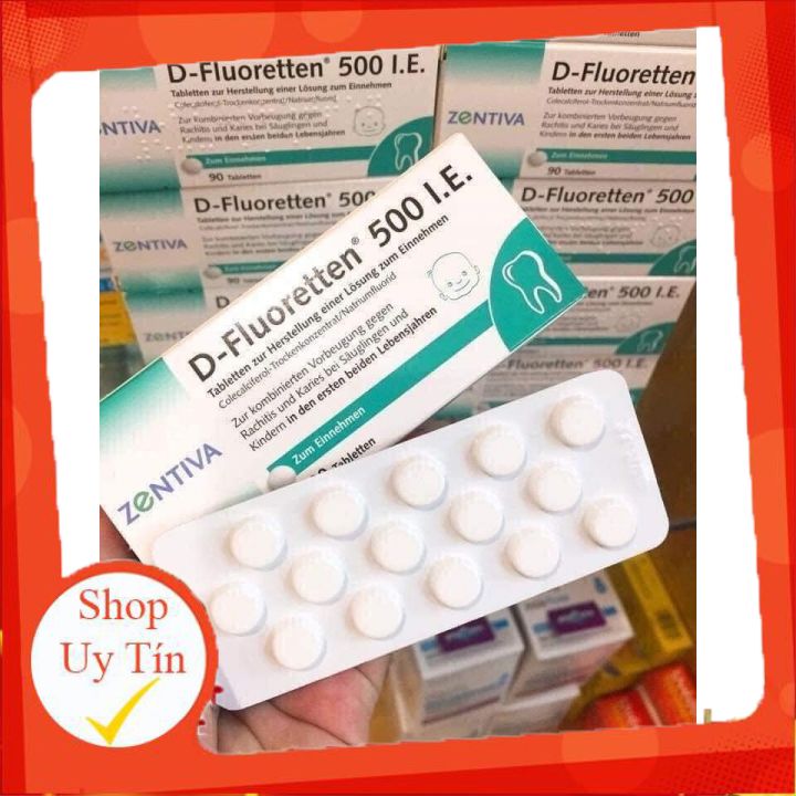 [HCM]Vitamin D-Fluoretten 500 IE 90 viên Đức