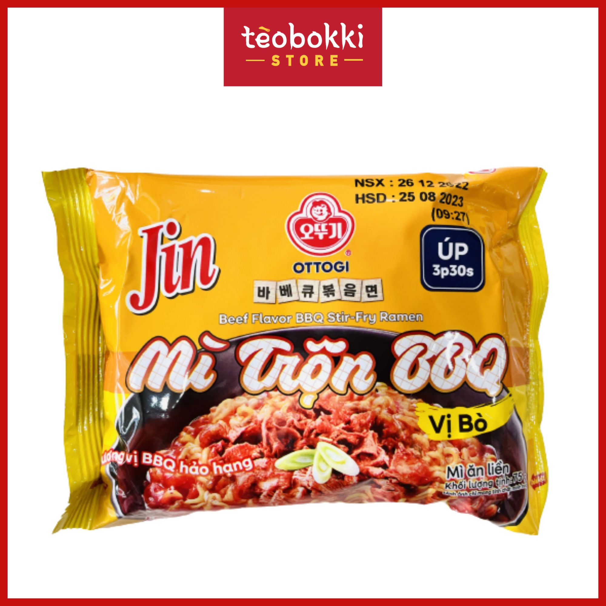 Mì trộn Ottogi gói mini nhiều vị 70g, 80g