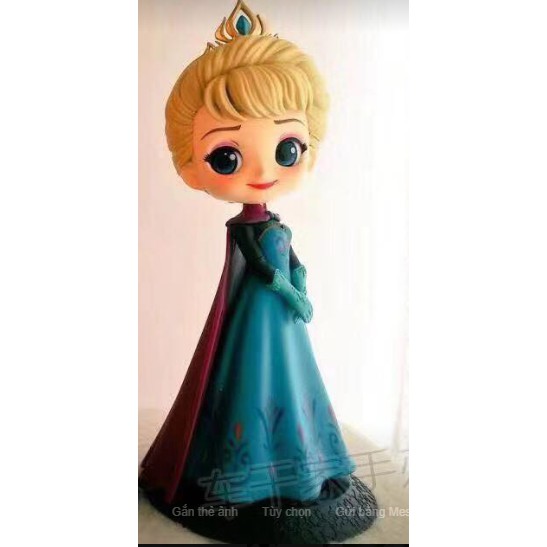 Trang trí bánh Công chúa Elsa chibi NHỰA nhẹ