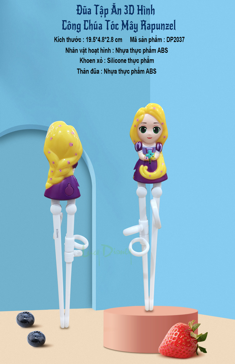 [HÀNG XỊN] Đũa tập ăn 3D cho bé
