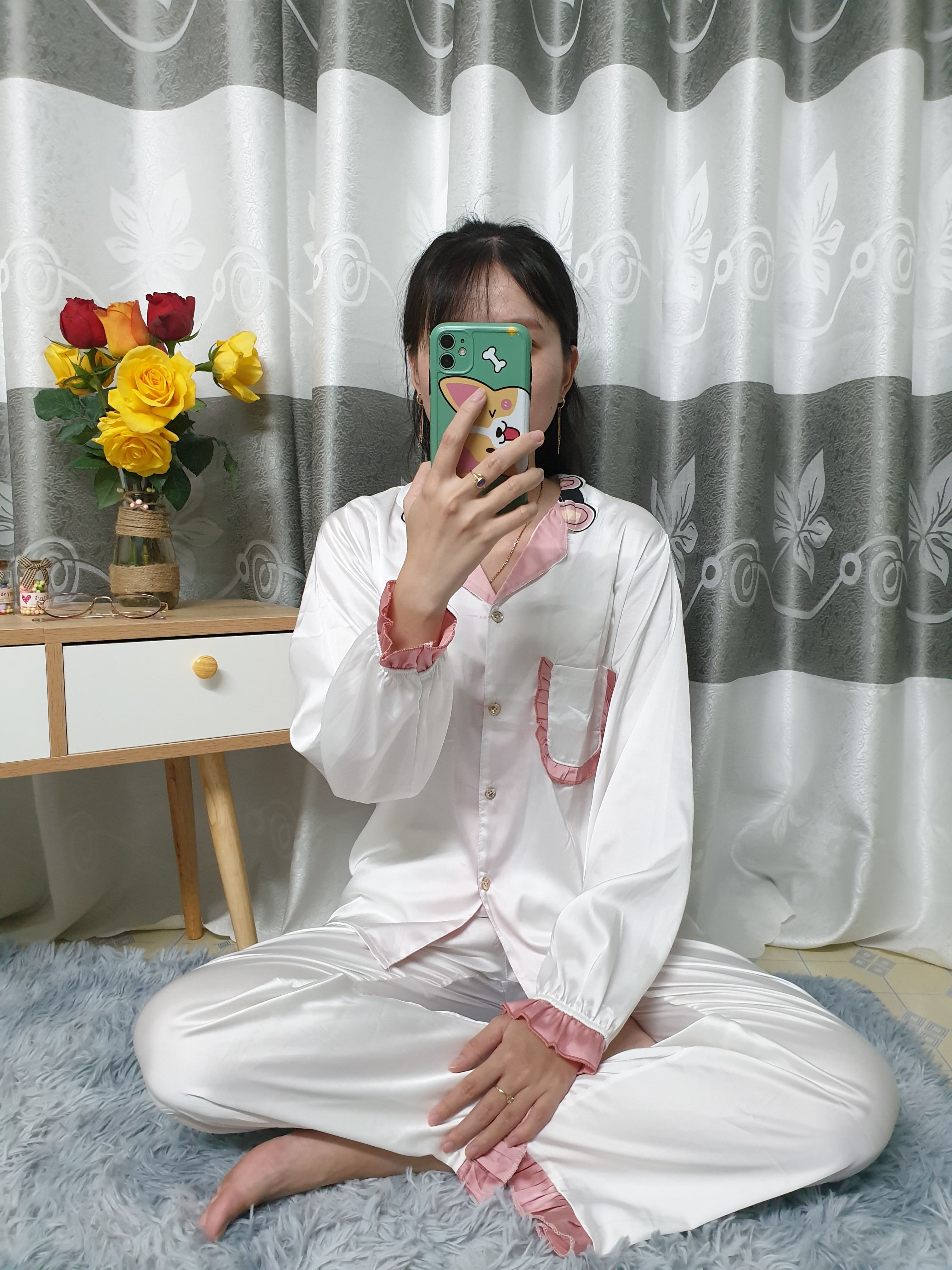 Đồ Bộ, Đồ Ngủ Nữ Pijama - Vải Lụa Latin Loại 1 Cao Cấp