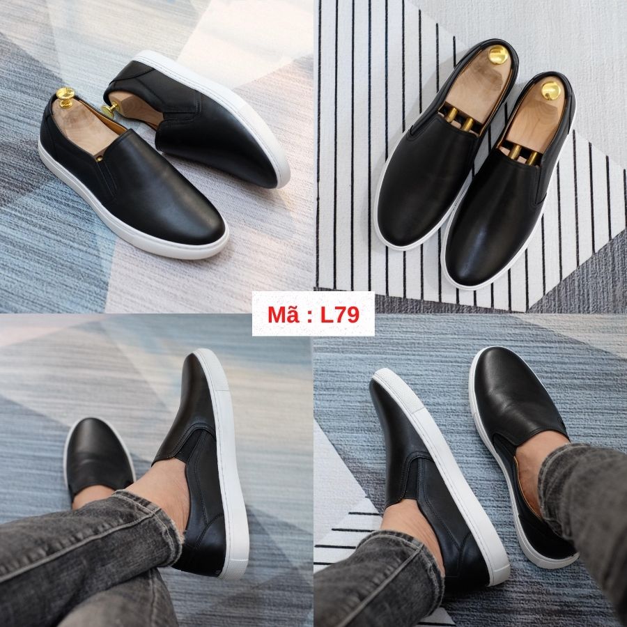 Giày Slipon Da Bò Xịn Sò