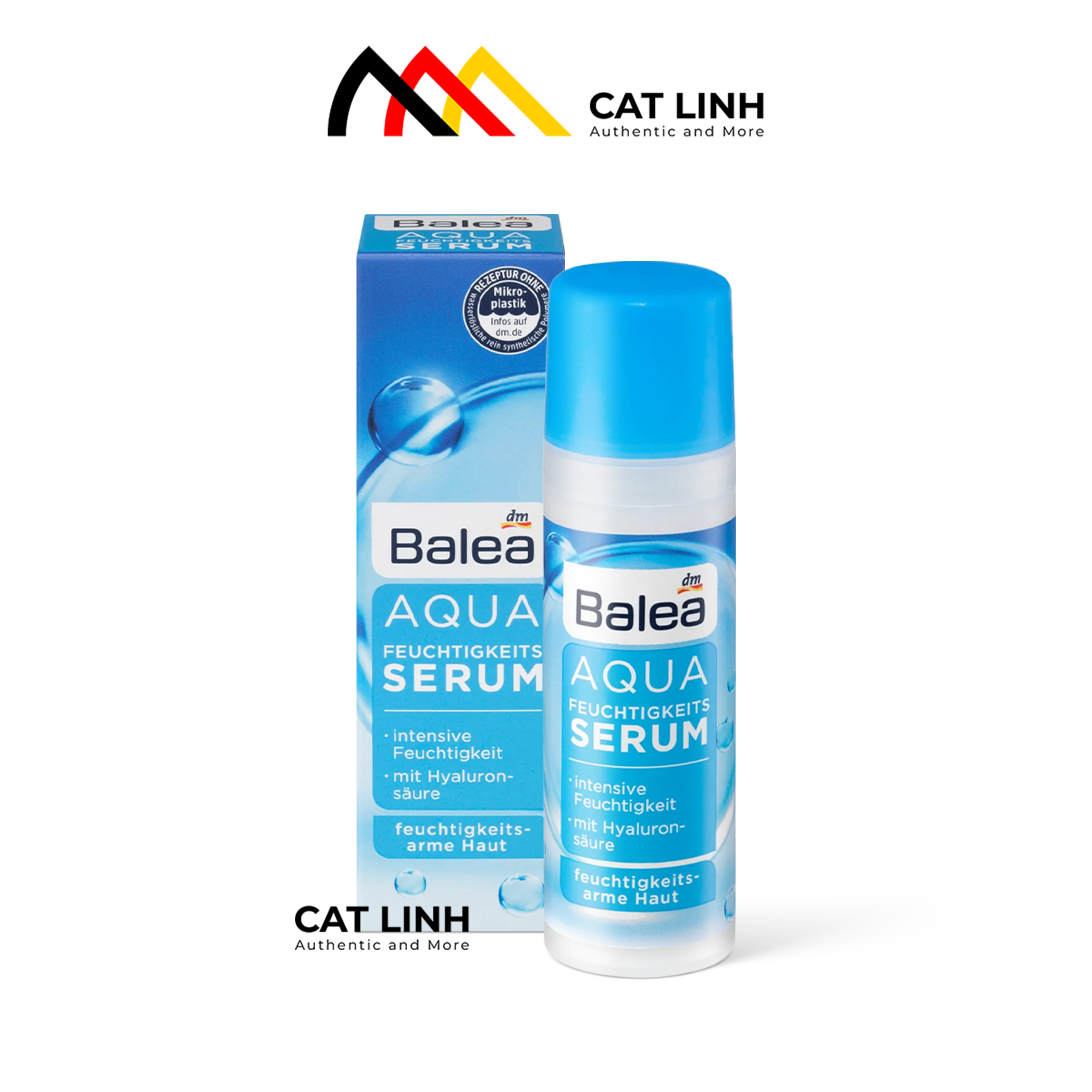 Serum Balea Aqua Đức, 30ml, dưỡng ẩm chuyên sâu dành cho da khô đến rất khô