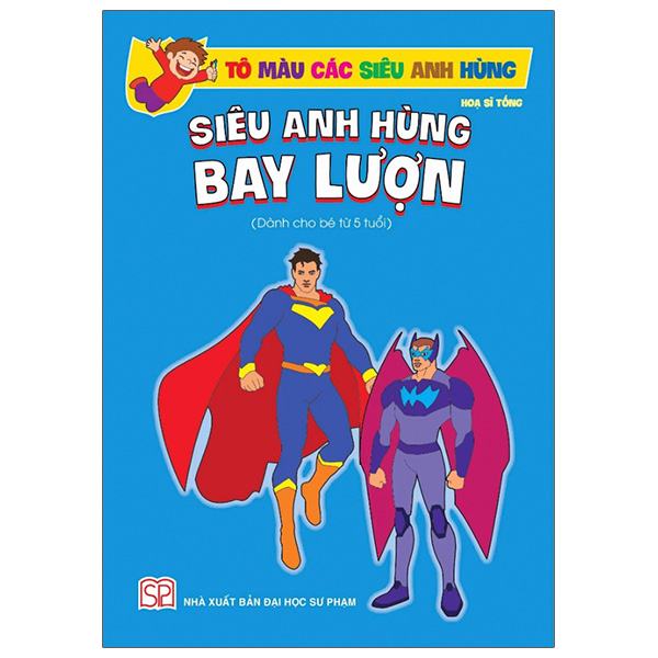 Fahasa - tô màu các siêu anh hùng - siêu anh hùng bay lượn