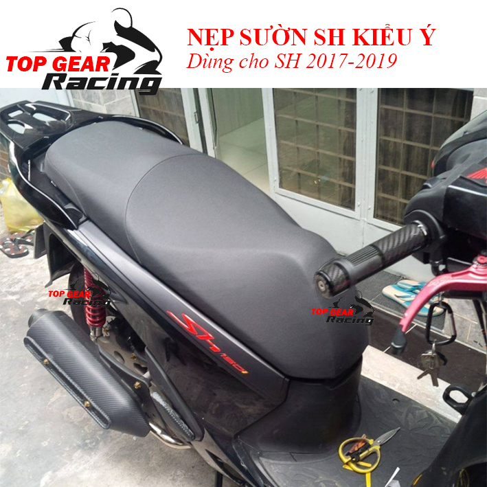 Nẹp Sườn, Nẹp Hông SH 2017- 2020 Kiểu Ý Đen Nhám 