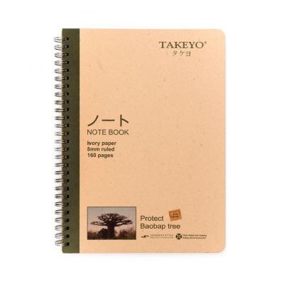 Sổ lò xo a5 - a6 - b5 takeyo 160 trang