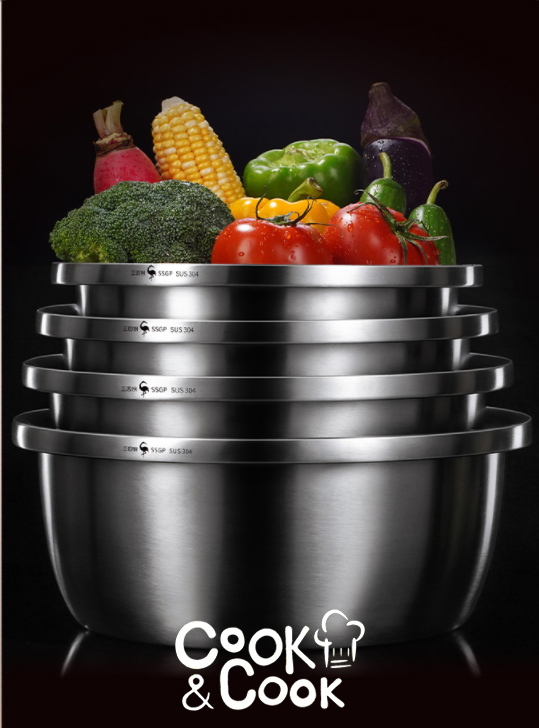 Thau inox 304 đồ dùng nhà bếp cao cấp
