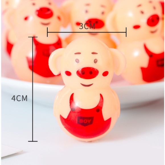 Đồ chơi con lật đật hình Heo mini siêu đáng yêu cho bé