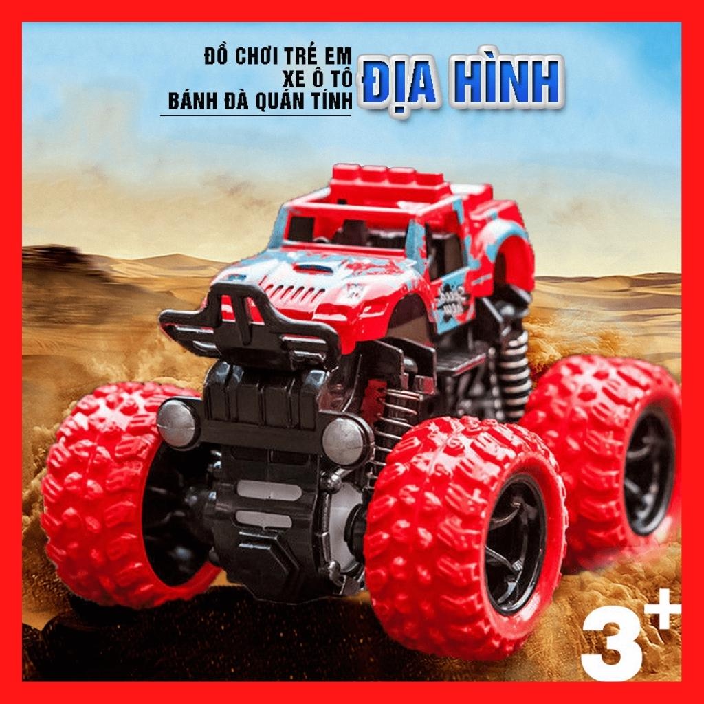 Xe ô tô địa hình đồ chơi quán tính bánh đà cho bé chất liệu nhựa an toàn