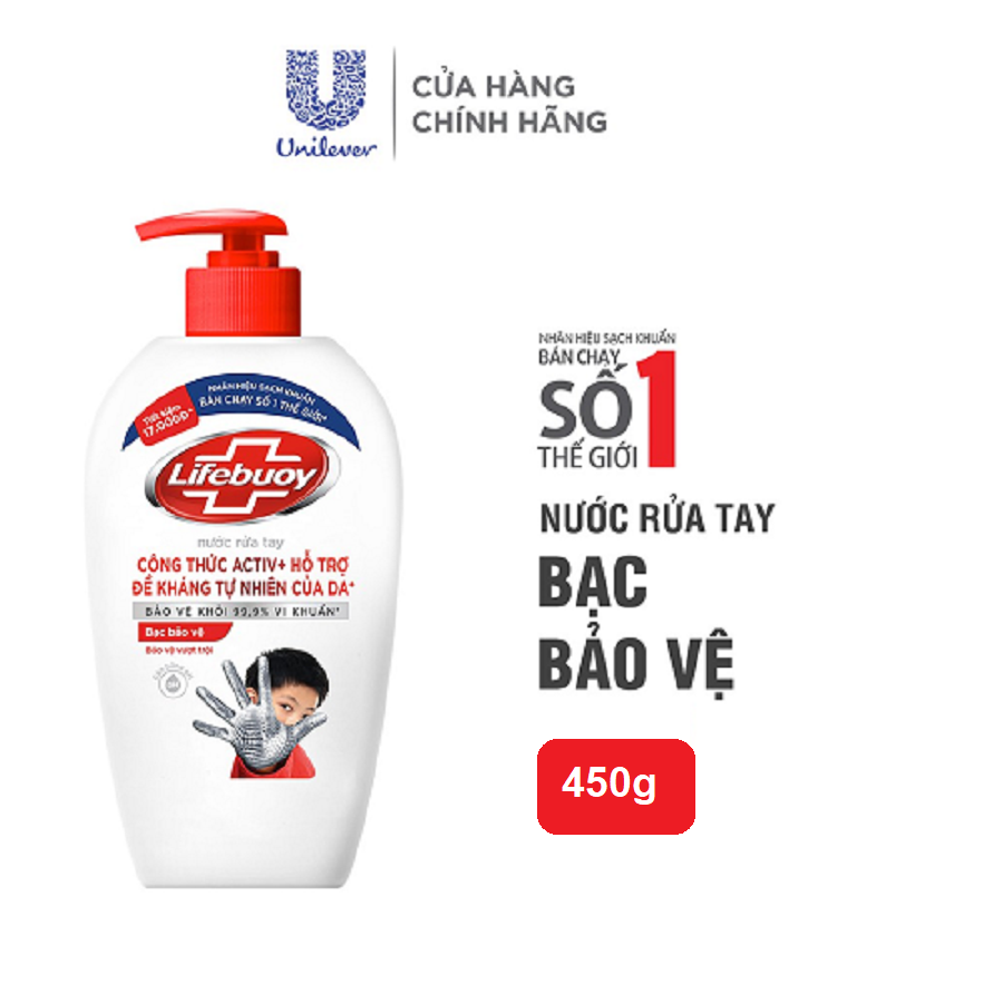 Nước rửa tay lifebuoy chai 450g